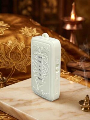 Đài Niệm Phật Mini Đeo Cổ Chiếc Lá Bồ Đề