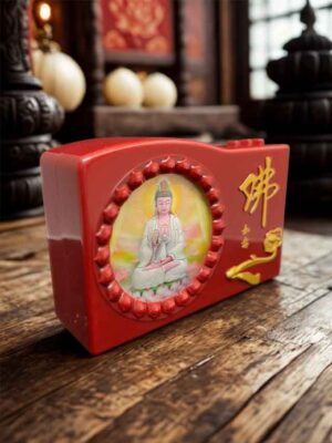 Máy Niệm Phật Phát Quang 3D Quan Thế Âm 7 Màu