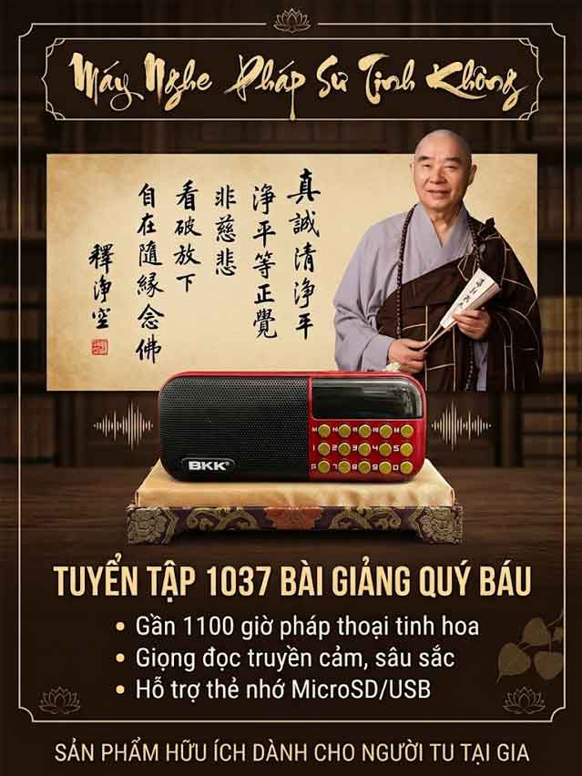 Máy Nghe Pháp Sư Tịnh Không 1037 Bài Giảng