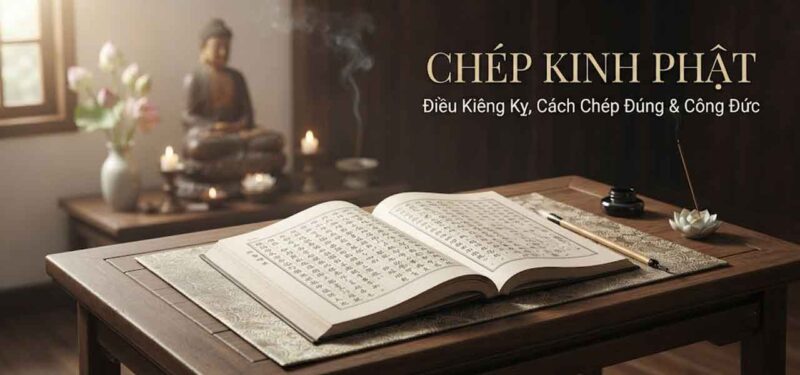 Chép kinh Phật điều kiêng kỵ cách chép đúng công đức