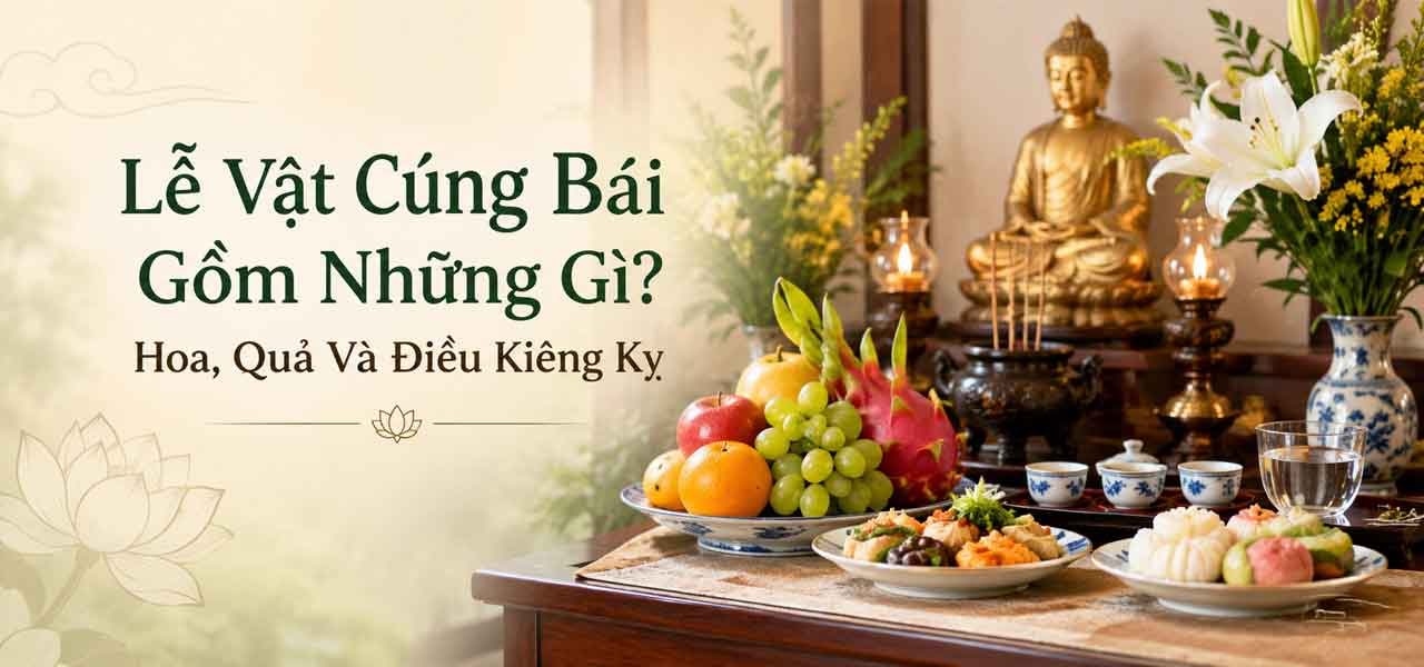 Lễ vật cúng bái gồm những gì
