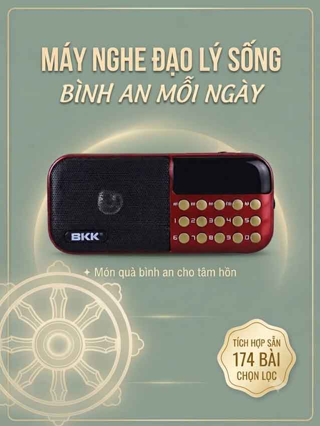 Máy nghe đạo lý sống bình an mỗi ngày